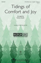 Tidings of Comfort and Joy Three-Part Mixed choral sheet music cover